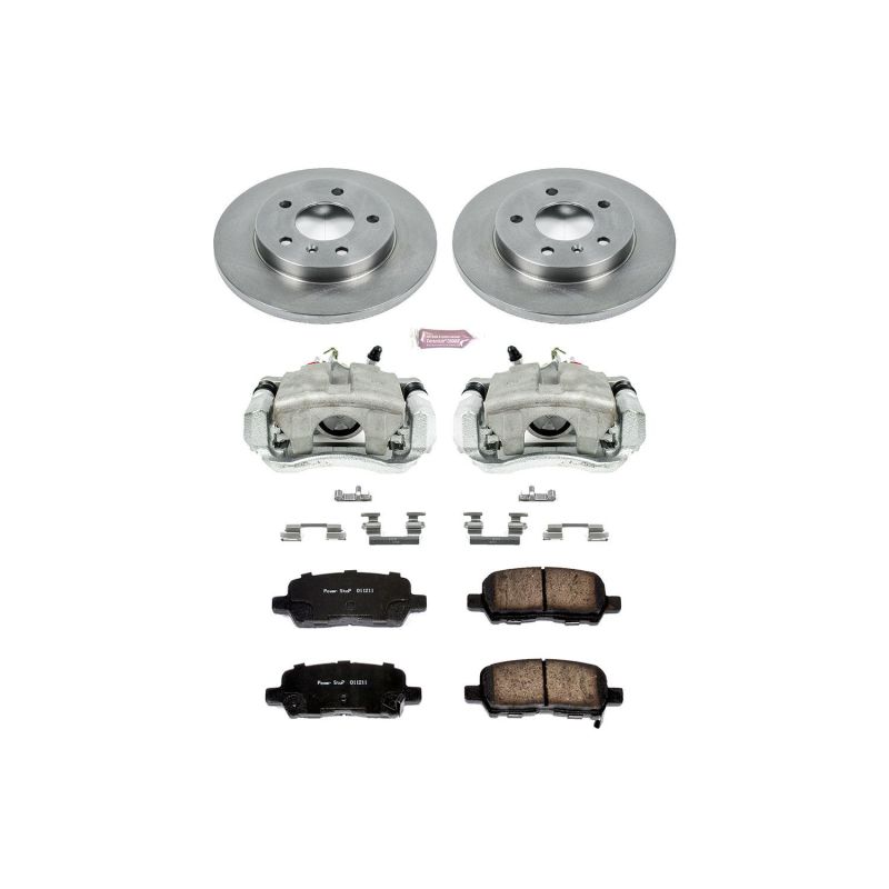 Buick Allure Brake Kit - Rear - PowerStop - Autospecialty Rotors + Evolution Ceramic Pads + Non-coated Calipers - `05-`09