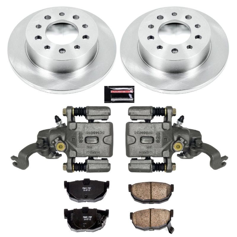 Hyundai Tiburon Brake Kit - Rear - PowerStop - OE Stock Replacement Rotors + Evolution Ceramic Pads + Calipers - `04-`08