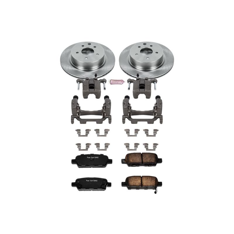 INFINITI G25 Brake Kit - Rear - PowerStop - Autospecialty Rotors + Evolution Ceramic Pads + Replacement Calipers - `11-`12 INFINITI G25 Brake Kit - Rear - PowerStop - Autospecialty Rotors + Evolution Ceramic Pads + Replacement Calipers - `11-`12