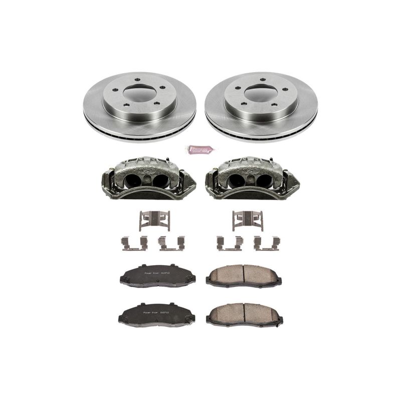 Ford F-150 Brake Kit - Front - PowerStop - Autospecialty Rotors + Z16 Ceramic Pads + Non-coated Calipers - `97-`03 Ford F-150 Brake Kit - Front - PowerStop - Autospecialty Rotors + Z16 Ceramic Pads + Non-coated Calipers - `97-`03
