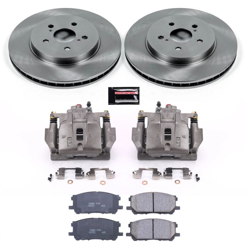 Lexus RX330 Brake Kit - Front - PowerStop - Autospecialty Rotors + Evolution Ceramic Pads + Non-coated Calipers - `04-`06