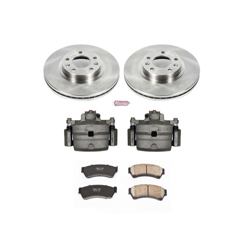 Ford Fusion Brake Kit - Front - PowerStop - Autospecialty Rotors + Evolution Ceramic Pads + Non-Coated Calipers - `06-`12 Ford Fusion Brake Kit - Front - PowerStop - Autospecialty Rotors + Evolution Ceramic Pads + Non-Coated Calipers - `06-`12