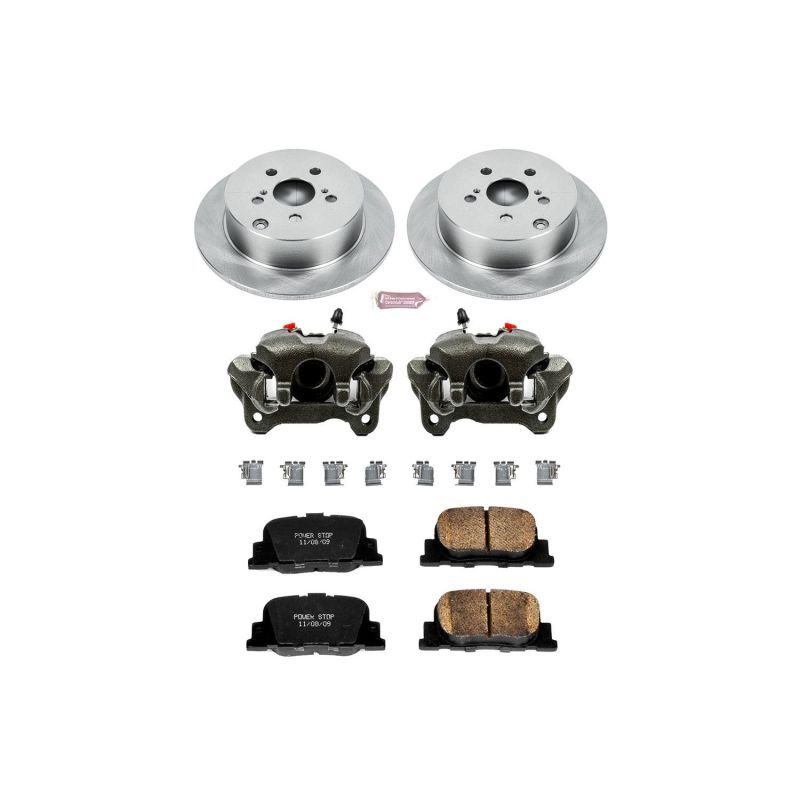 Scion tC Brake Kit - Rear - PowerStop - Autospecialty Rotors + Evolution Ceramic Pads + Calipers - `05-`10