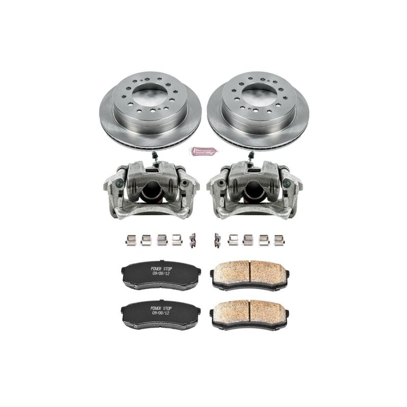Lexus GX470 Brake Kit - Rear - PowerStop - Autospecialty Rotors + Evolution Ceramic Pads - `03-`09