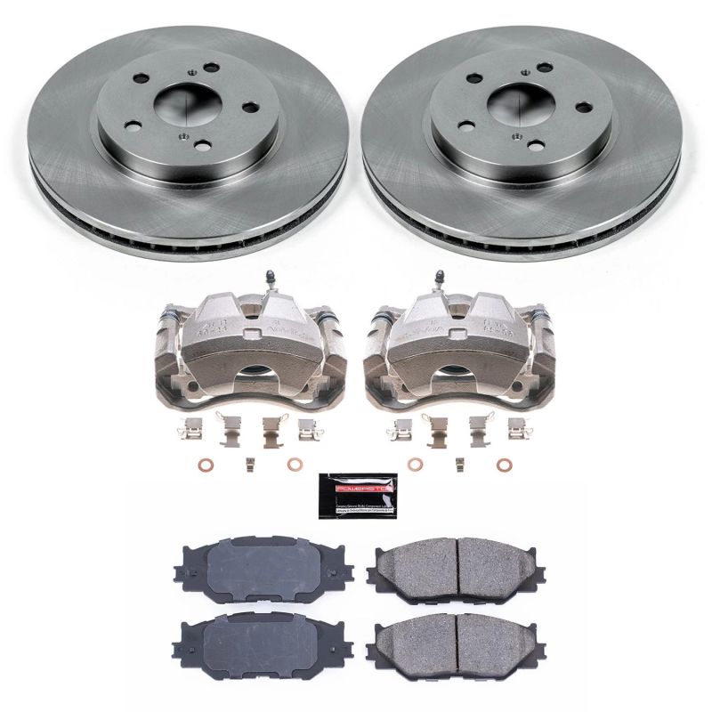 Lexus IS250 Brake Kit - Front - PowerStop - Autospecialty Rotors + Evolution Ceramic Pads + Non-Coated Calipers - `06-`15