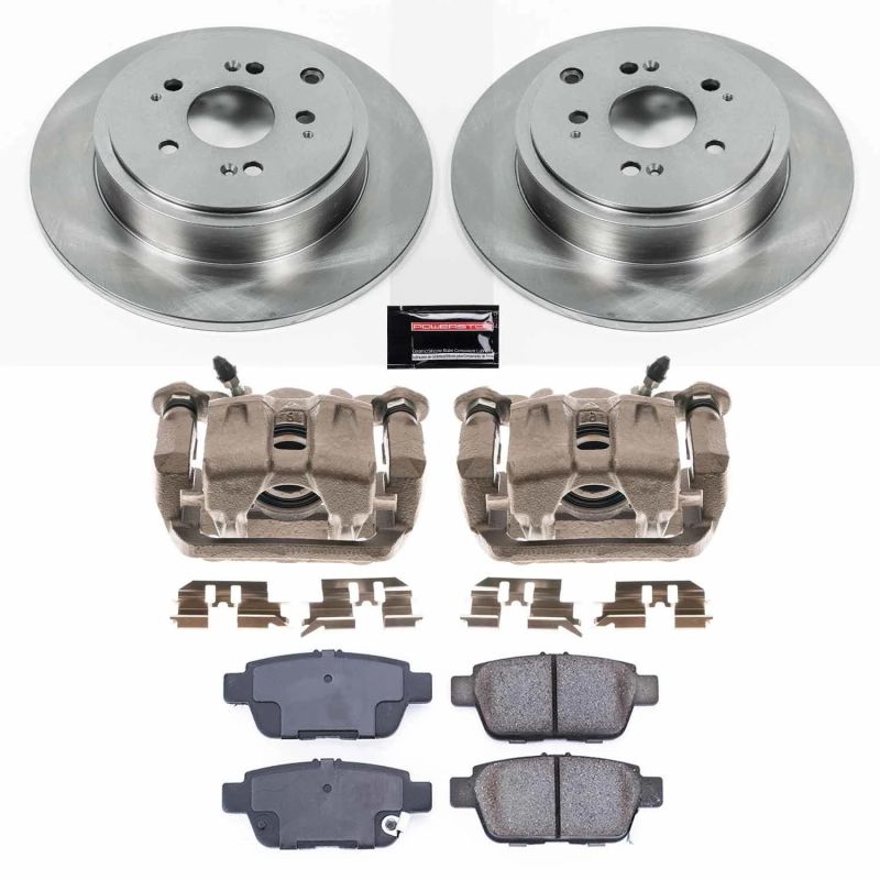 Honda Ridgeline Brake Kit - Rear - PowerStop - Autospecialty Rotors + Z16 Ceramic Pads + Non-Coated Calipers - `06-`14
