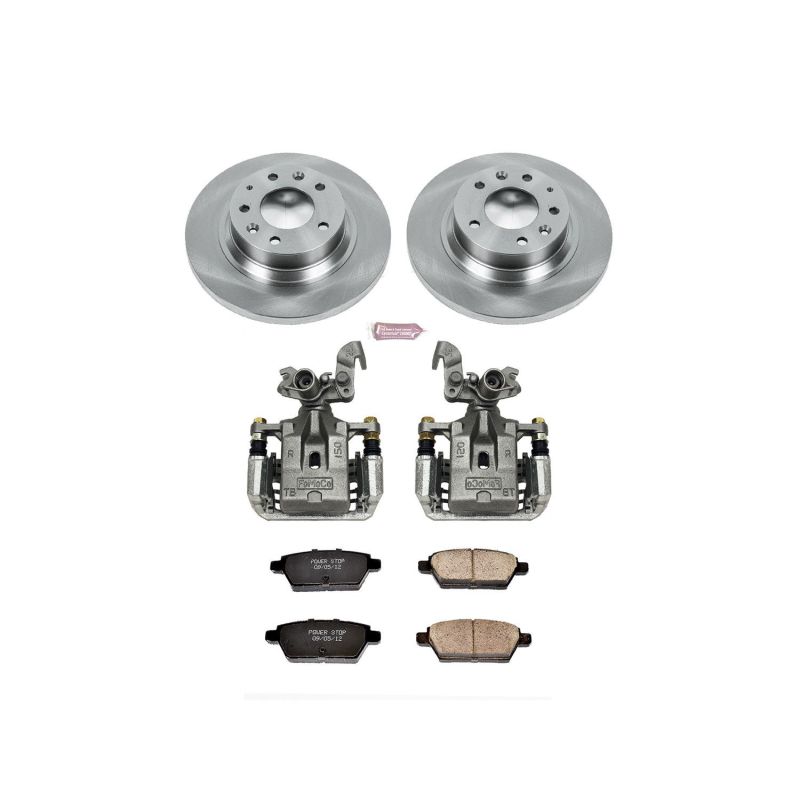 Ford Fusion Brake Kit - Rear - PowerStop - Autospecialty Rotors + Evolution Ceramic Pads + Replacement Calipers - `06-`12 Ford Fusion Brake Kit - Rear - PowerStop - Autospecialty Rotors + Evolution Ceramic Pads + Replacement Calipers - `06-`12