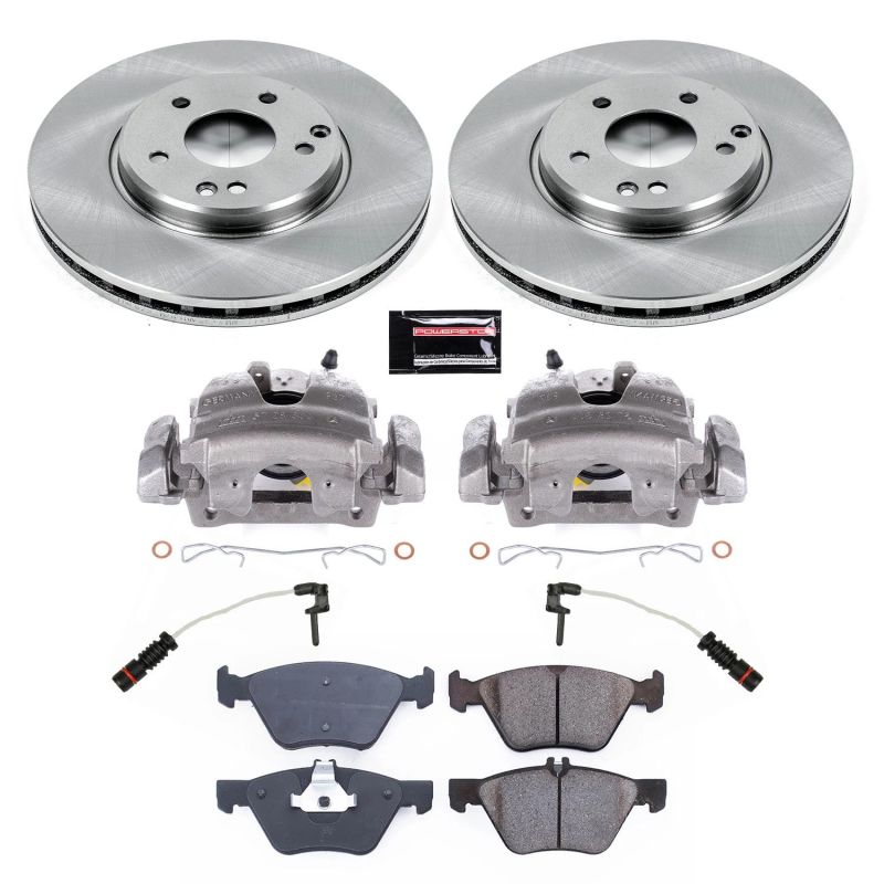 Mercedes-Benz CLK430 Brake Kit - Front - PowerStop - Autospecialty Rotors + Evolution Ceramic Pads + Non-coated Calipers - `99-`03 Mercedes-Benz CLK430 Brake Kit - Front - PowerStop - Autospecialty Rotors + Evolution Ceramic Pads + Non-coated Calipers - `99-`03