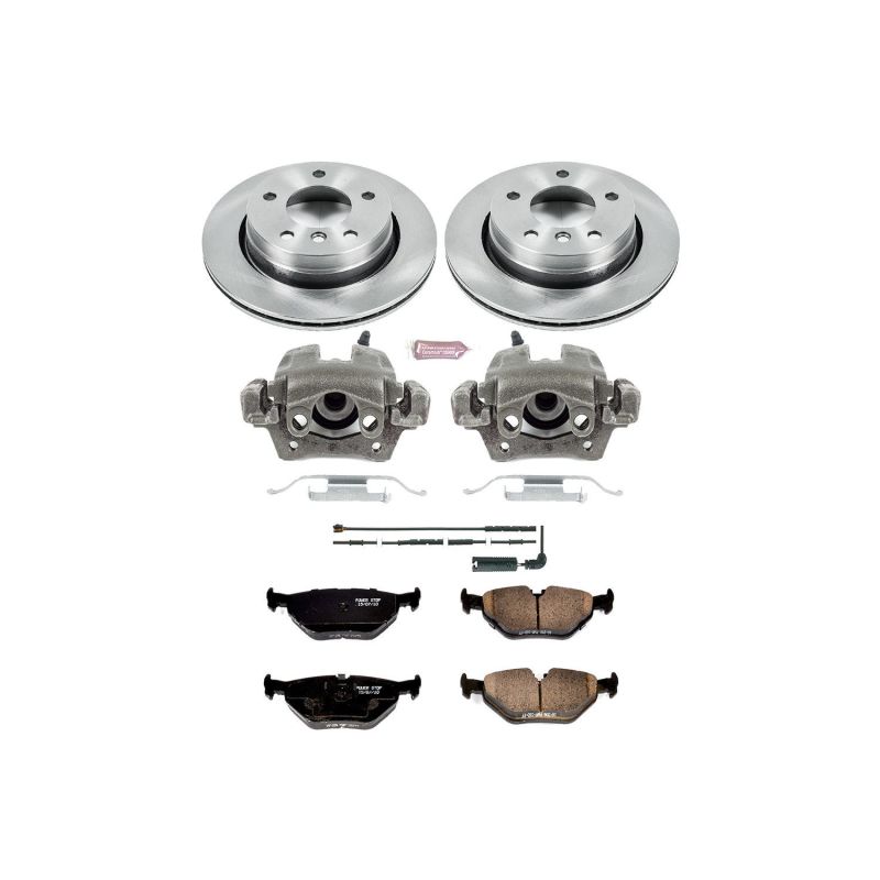 BMW 323Ci Brake Kit - Rear - PowerStop - Autospecialty with Calipers, Evolution Ceramic Pads, Autospecialty Rotors - 2000