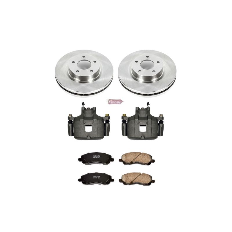 Mitsubishi Outlander Brake Kit - Front - PowerStop - Autospecialty Rotors + Evolution Ceramic Pads + Non-Coated Replacement Calipers - `07-`20 Mitsubishi Outlander Brake Kit - Front - PowerStop - Autospecialty Rotors + Evolution Ceramic Pads + Non-Coated Replacement Calipers - `07-`20