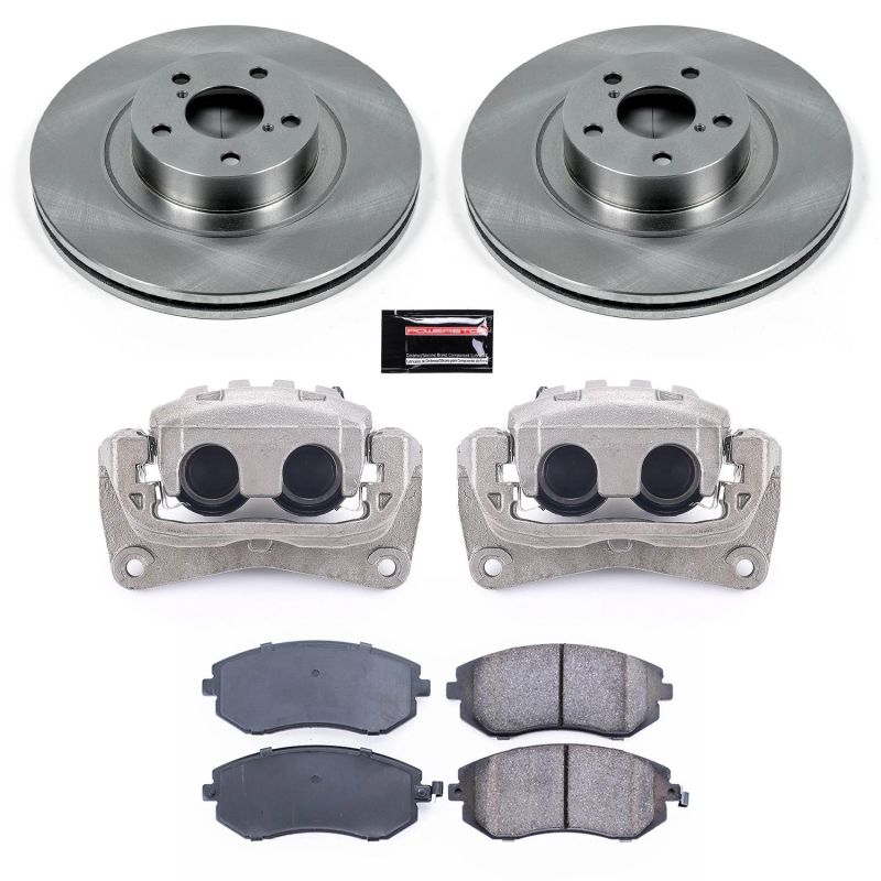 Subaru Baja Brake Kit - Front - PowerStop - Autospecialty Rotors + Evolution Ceramic Pads + Non-Coated Calipers - `04-`06 Subaru Baja Brake Kit - Front - PowerStop - Autospecialty Rotors + Evolution Ceramic Pads + Non-Coated Calipers - `04-`06