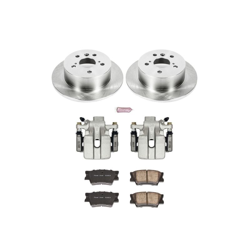 Lexus ES350 Brake Kit - Rear - PowerStop - Autospecialty Rotors + Evolution Ceramic Pads - `07-`12