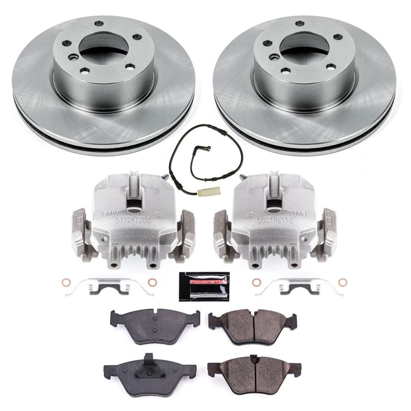 BMW 1 Series Brake Kit - Front - PowerStop - Autospecialty Rotors + Evolution Ceramic Pads + Non-coated Calipers - `08-`10 BMW 1 Series Brake Kit - Front - PowerStop - Autospecialty Rotors + Evolution Ceramic Pads + Non-coated Calipers - `08-`10