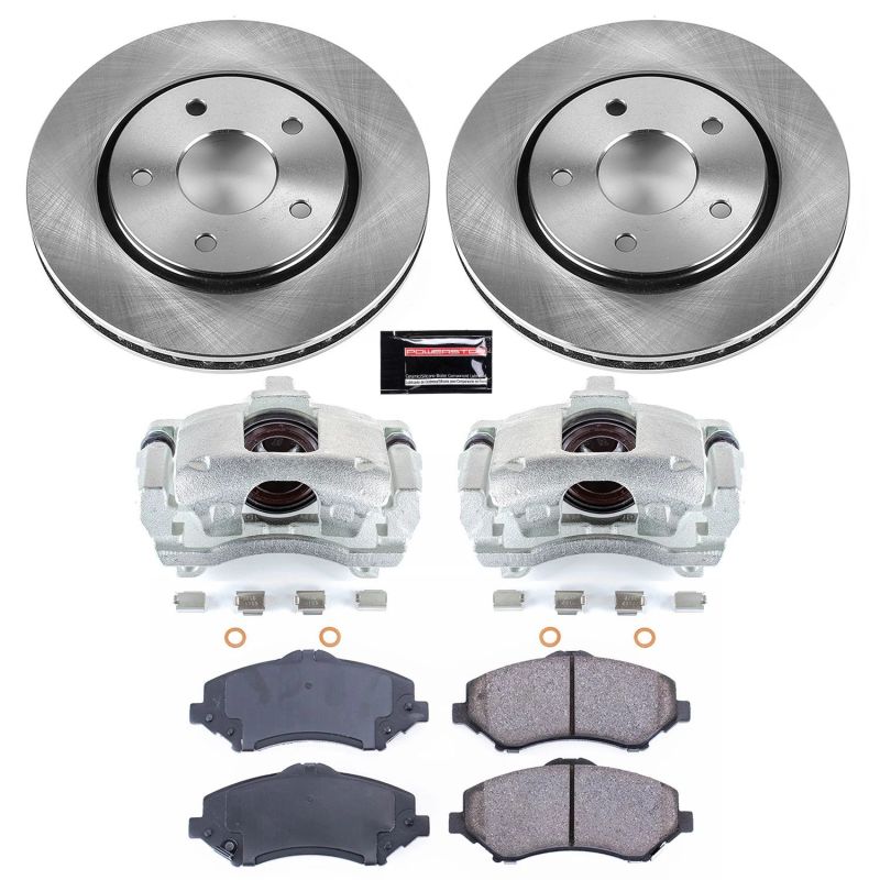 Dodge Journey Brake Kit - Front - PowerStop - Autospecialty Stock Replacement with Calipers - `09-`13 Dodge Journey Brake Kit - Front - PowerStop - Autospecialty Stock Replacement with Calipers - `09-`13