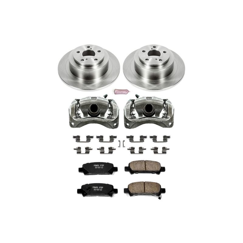 Subaru Baja Brake Kit - Rear - PowerStop - Autospecialty Rotors + Evolution Ceramic Pads + Replacement Calipers - `03-`06 Subaru Baja Brake Kit - Rear - PowerStop - Autospecialty Rotors + Evolution Ceramic Pads + Replacement Calipers - `03-`06
