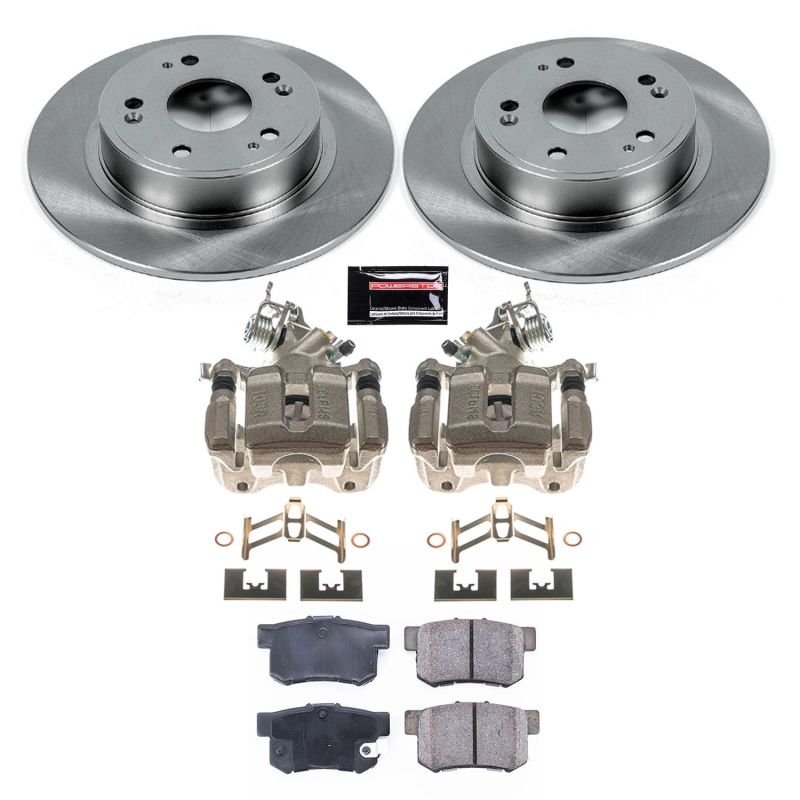 Acura ILX Brake Kit - Rear - PowerStop - Z17 Direct Replacement Kit: Rotors, Ceramic Pads, Calipers - `16-`18 Acura ILX Brake Kit - Rear - PowerStop - Z17 Direct Replacement Kit: Rotors, Ceramic Pads, Calipers - `16-`18