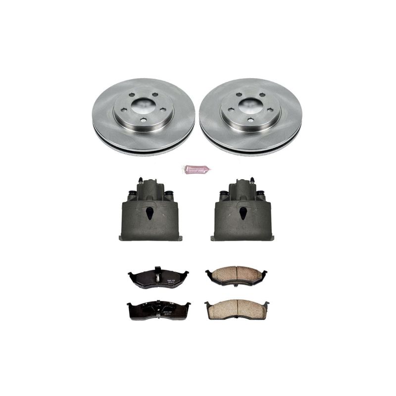 Dodge Neon Brake Kit - Front - PowerStop - Autospecialty Rotors + Evolution Ceramic Pads + Non-coated Calipers - `00-`05 Dodge Neon Brake Kit - Front - PowerStop - Autospecialty Rotors + Evolution Ceramic Pads + Non-coated Calipers - `00-`05