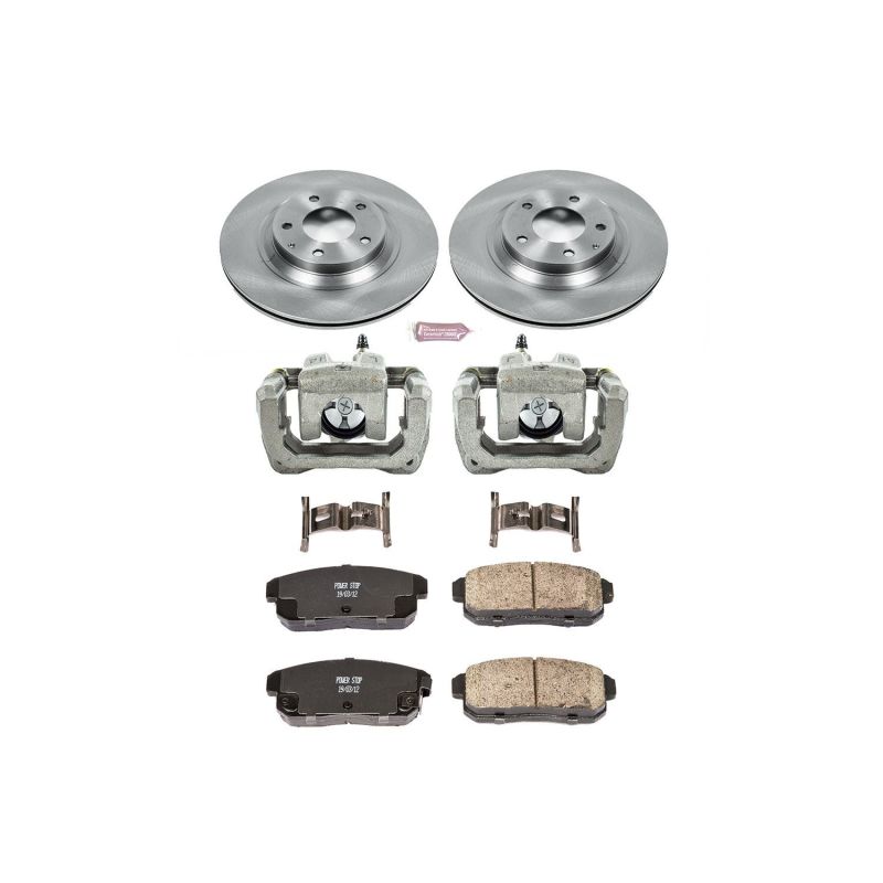 Mazda RX-8 Brake Kit - Rear - PowerStop - Autospecialty Rotors + Z16 Ceramic Pads + Non-Coated Calipers - `04-`11