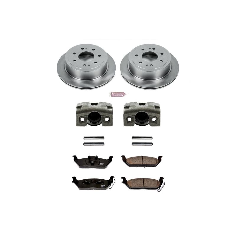 Ford F-150 Brake Kit - Rear - PowerStop - Autospecialty Rotors + Evolution Pads + Calipers - `04-`11