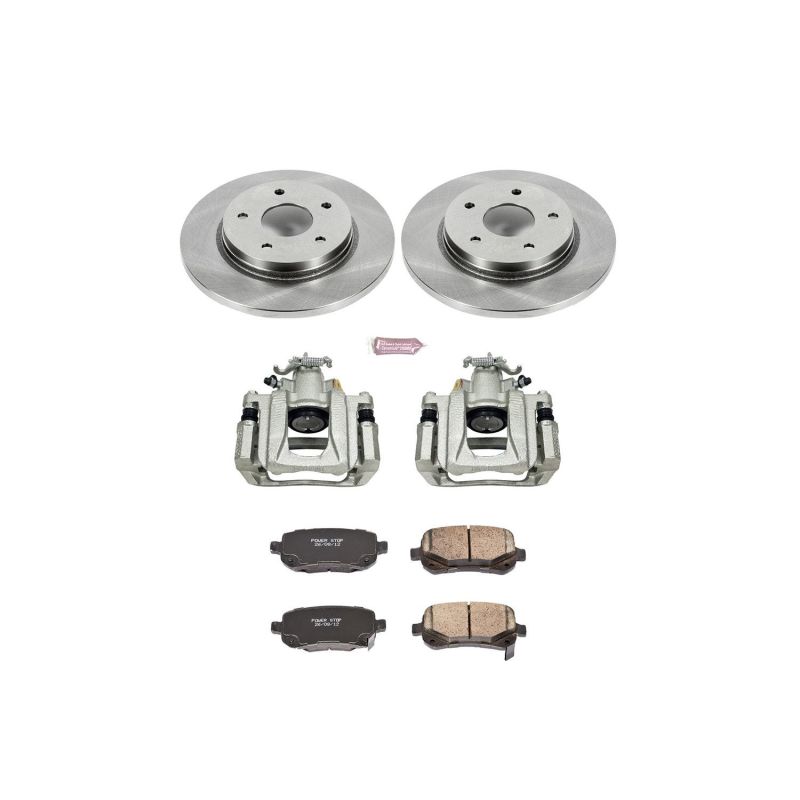 Chrysler Town and Country Brake Kit - Rear - PowerStop - Autospecialty Rotors + Evolution Ceramic Pads + Replacement Calipers - `08-`12