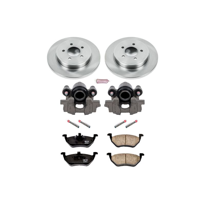 Ford Escape Brake Kit - Rear - PowerStop - Autospecialty Rotors + Evolution Ceramic Pads + Replacement Calipers - `05-`08