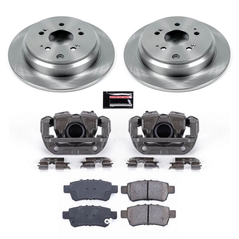 Honda Odyssey Brake Kit - Rear - PowerStop - Autospecialty, Evolution ceramic pads - `05-`10