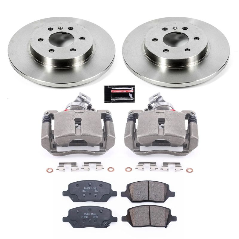 Buick Terraza Brake Kit - Rear - PowerStop - Autospecialty Rotors + Evolution Ceramic Pads + Non-Coated Calipers - `06-`07