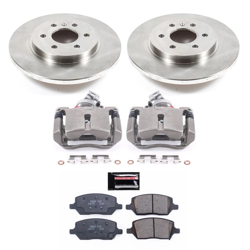 Buick Terraza Brake Kit - Rear - PowerStop - Autospecialty Rotors + Evolution Ceramic Pads + Non-coated Calipers - 2006