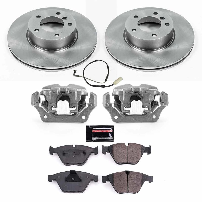 BMW 3 Series Brake Kit - Front - PowerStop - Autospecialty Rotors + Evolution Ceramic Pads + Non-Coated Calipers - `08-`10 BMW 3 Series Brake Kit - Front - PowerStop - Autospecialty Rotors + Evolution Ceramic Pads + Non-Coated Calipers - `08-`10