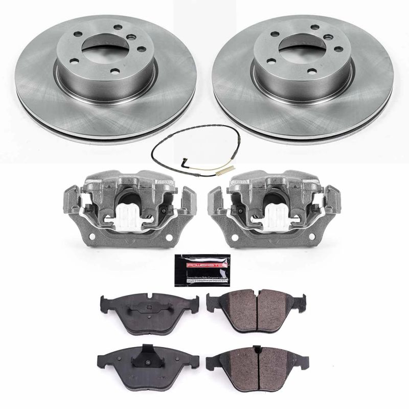 BMW 3 Series Brake Kit - Front - PowerStop - Autospecialty + Evolution Ceramic Pads + Non-coated Calipers - `09-`10 BMW 3 Series Brake Kit - Front - PowerStop - Autospecialty + Evolution Ceramic Pads + Non-coated Calipers - `09-`10