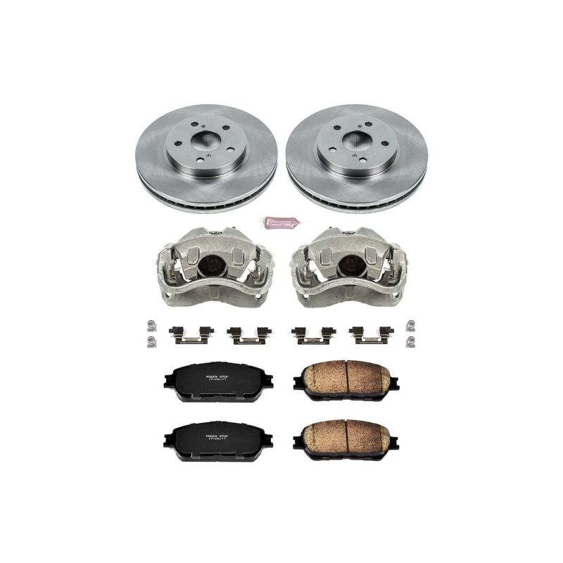 Toyota Avalon Brake Kit - Front - PowerStop - Autospecialty Rotors + Evolution Ceramic Pads + OE Calipers - `05-`07