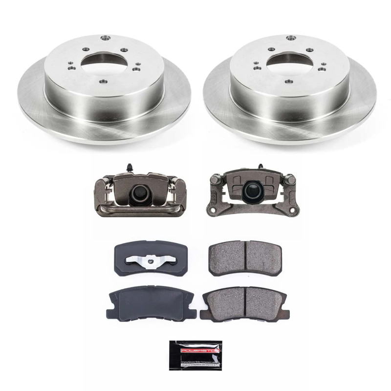 Mitsubishi Outlander Brake Kit - Rear - PowerStop - Autospecialty Rotors + Evolution Ceramic Pads + Non-coated Calipers - `07-`13 Mitsubishi Outlander Brake Kit - Rear - PowerStop - Autospecialty Rotors + Evolution Ceramic Pads + Non-coated Calipers - `07-`13