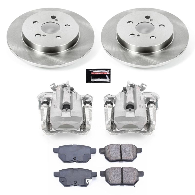 Lexus CT200h Brake Kit - Rear - PowerStop - Autospecialty Rotors + Z16 Ceramic Pads + Non-Coated Calipers - `11-`17