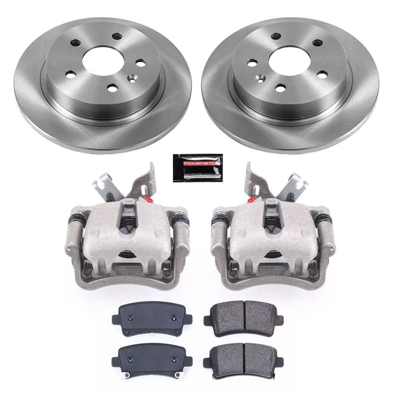 Buick LaCrosse Brake Kit - Rear - PowerStop - Autospecialty Rotors + Evolution Ceramic Pads + Non-Coated Calipers - `12-`16