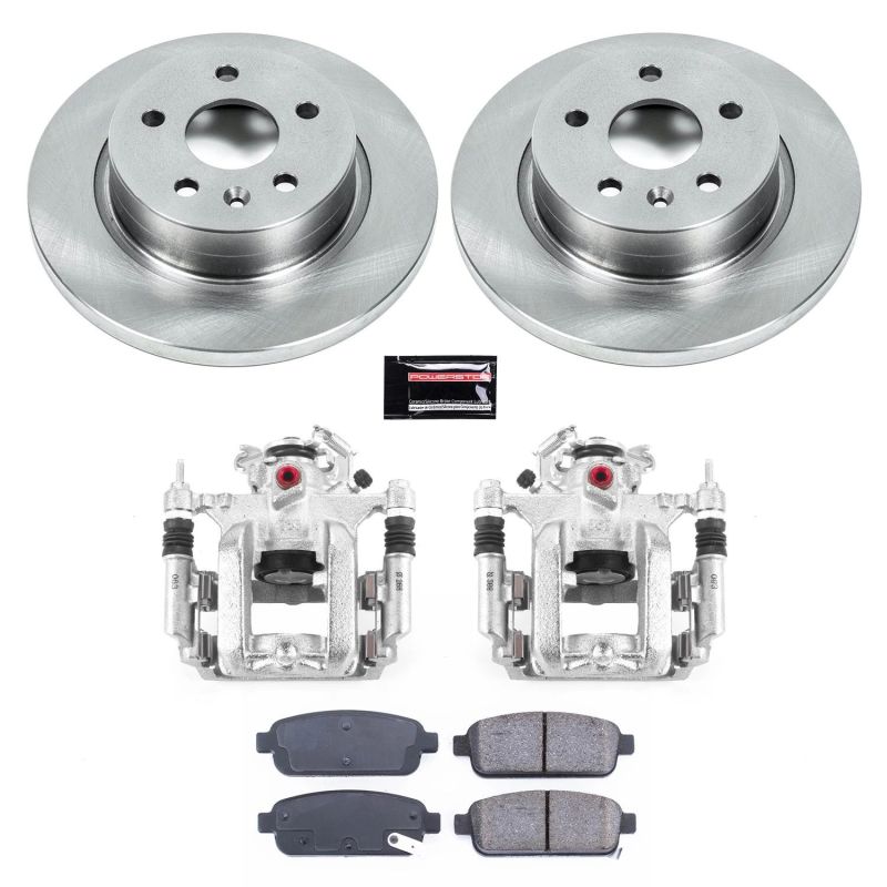 Buick Encore Brake Kit - Rear - PowerStop - Autospecialty Rotors + Evolution Ceramic Pads + Replacement Calipers - `13-`18