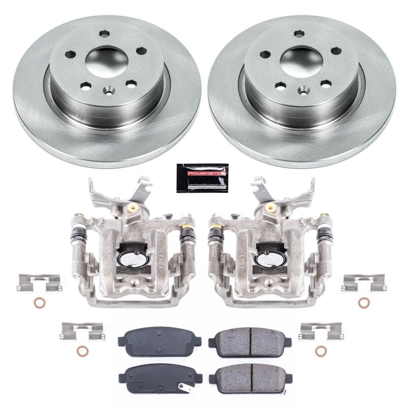 Buick Encore Brake Kit - Rear - PowerStop - Autospecialty Rotors + Z16 Ceramic Pads + Replacement Calipers - `13-`17