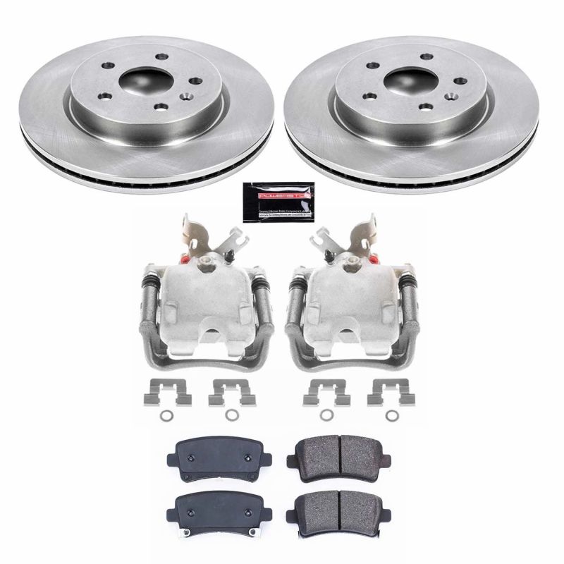Buick LaCrosse Brake Kit - Rear - PowerStop - Autospecialty Rotors + Evolution Ceramic Pads + Replacement Calipers - `12-`16