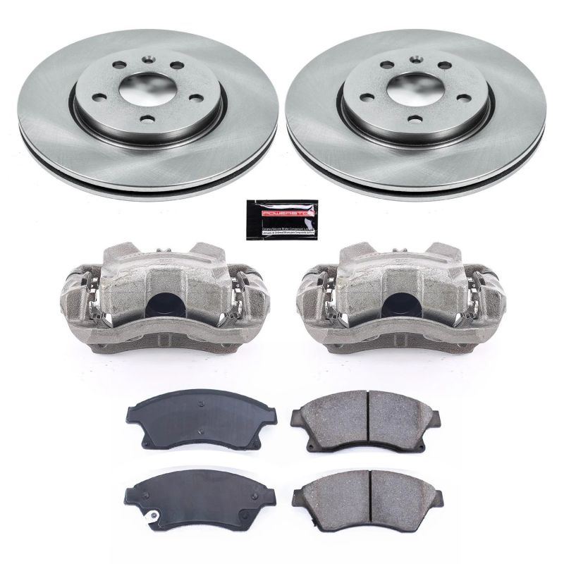 Chevrolet Cruze Brake Kit - Front - PowerStop - Autospecialty Rotors + Evolution Ceramic Pads + Non-coated Calipers - `11-`15