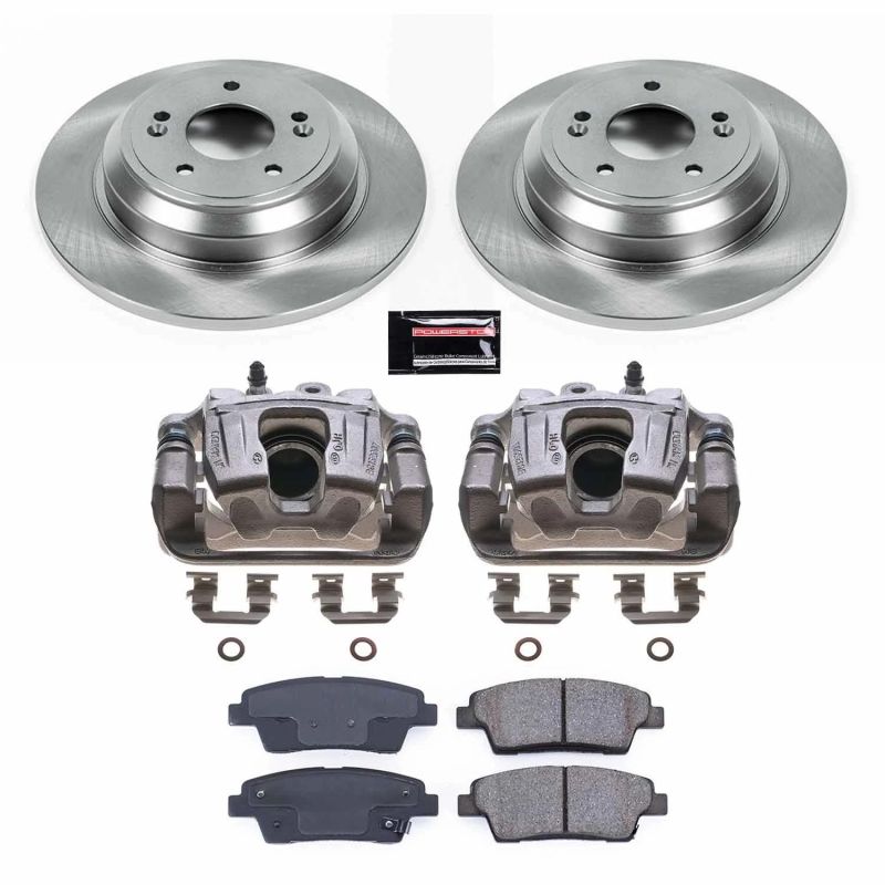 Genesis G80 Brake Kit - Rear - PowerStop - Autospecialty Rotors + Z16 Ceramic Pads + Non-coated Calipers - `17-`18