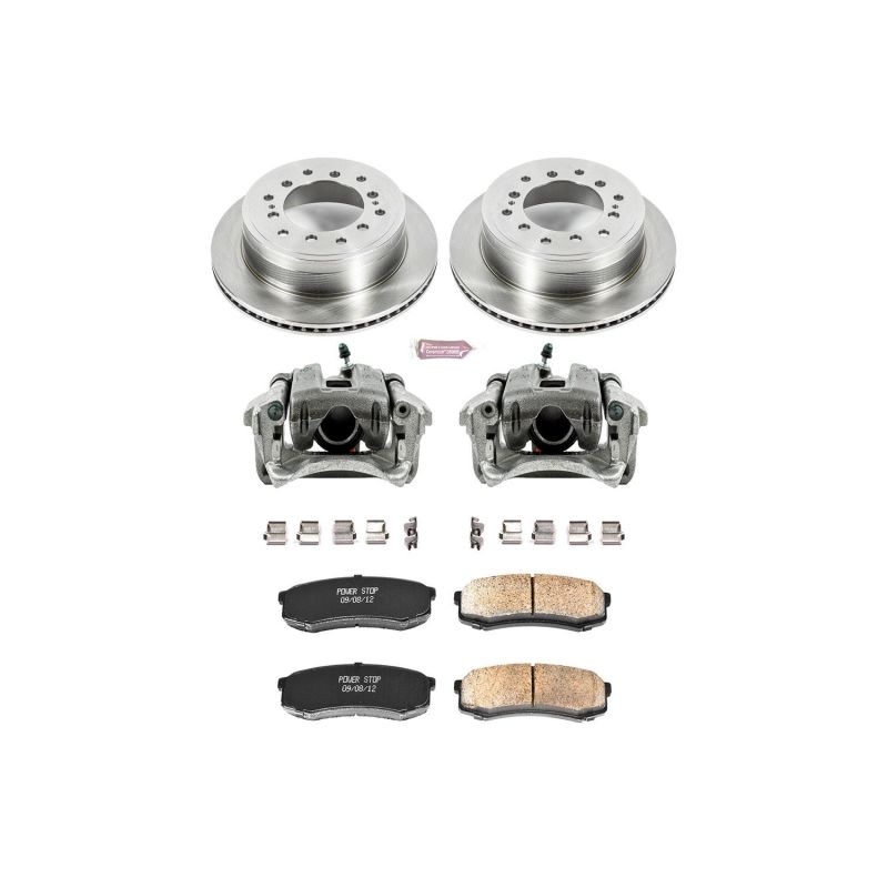 Lexus GX460 Brake Kit - Rear - PowerStop - Autospecialty Rotors + Evolution Ceramic Pads + Non-Coated Calipers - `10-`19