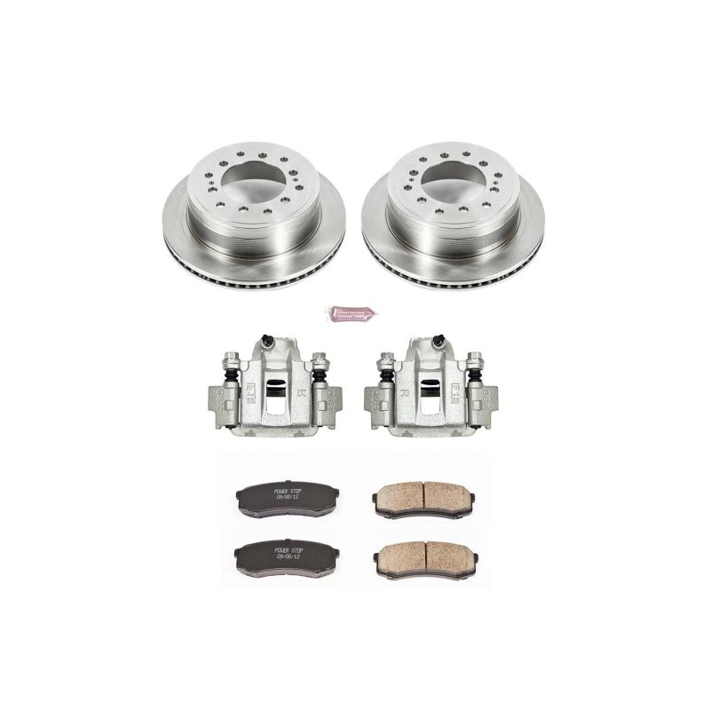 Toyota FJ Cruiser Brake Kit - Rear - PowerStop - Autospecialty Rotors + Evolution Ceramic Pads - `10-`14