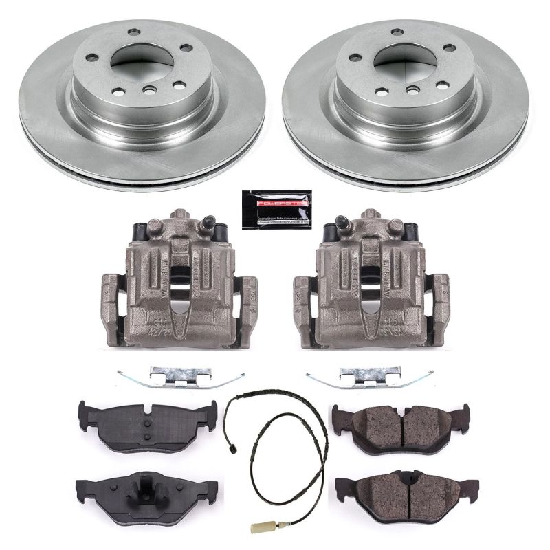 BMW 3 Series Brake Kit - Rear - PowerStop - Autospecialty Rotors + Evolution Ceramic Pads - `11-`13