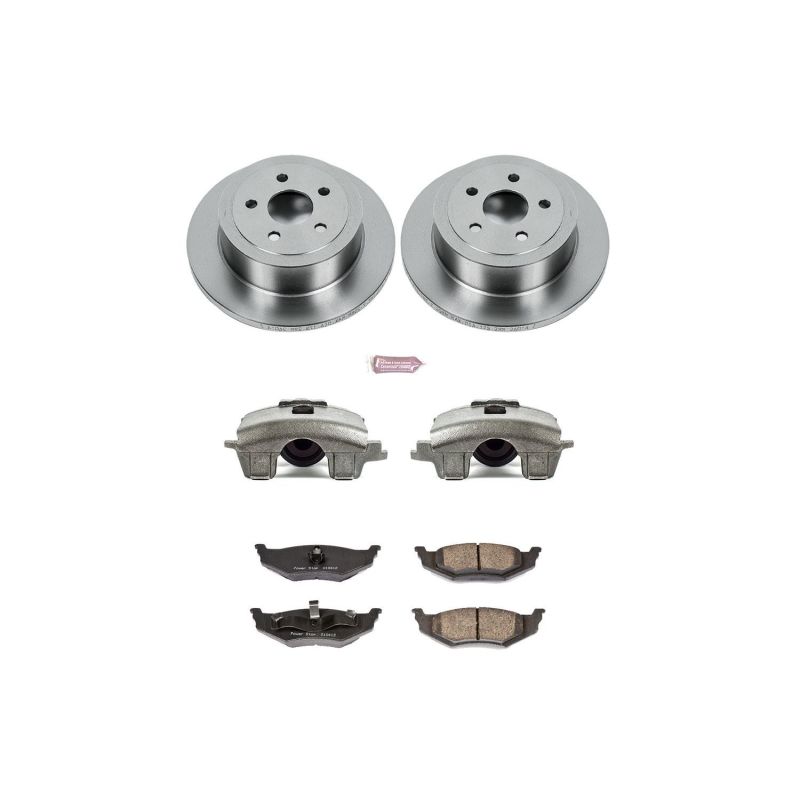 Chrysler PT Cruiser Brake Kit - Rear - PowerStop - Autospecialty Rotors + Evolution Ceramic Pads + Non-coated Calipers - `01-`07