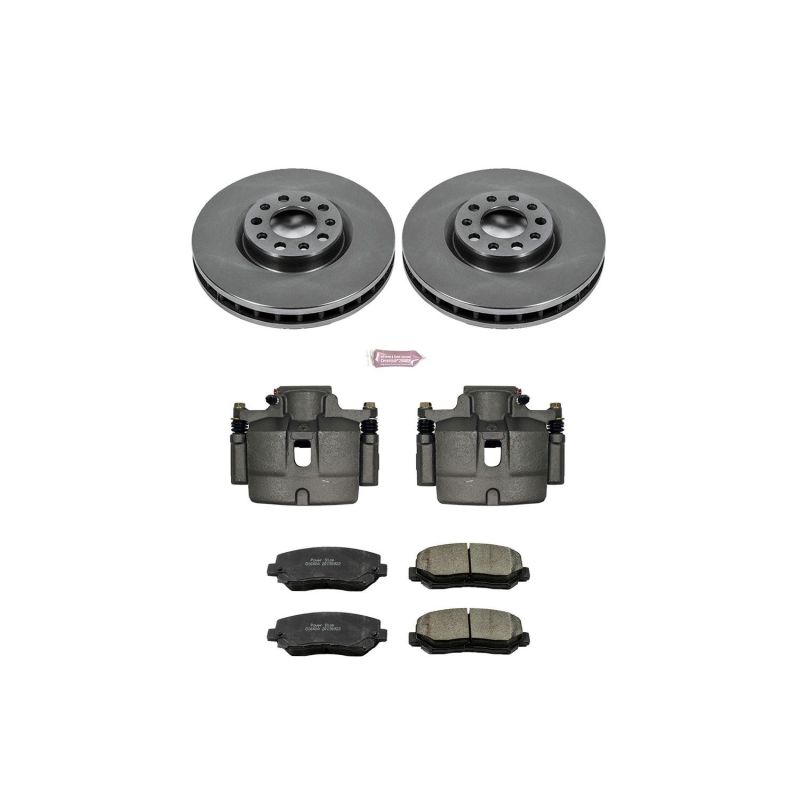 Chrysler 200 Brake Kit - Front - PowerStop - Autospecialty Rotors + Evolution Ceramic Pads + Non-coated Calipers - `15-`17 Chrysler 200 Brake Kit - Front - PowerStop - Autospecialty Rotors + Evolution Ceramic Pads + Non-coated Calipers - `15-`17