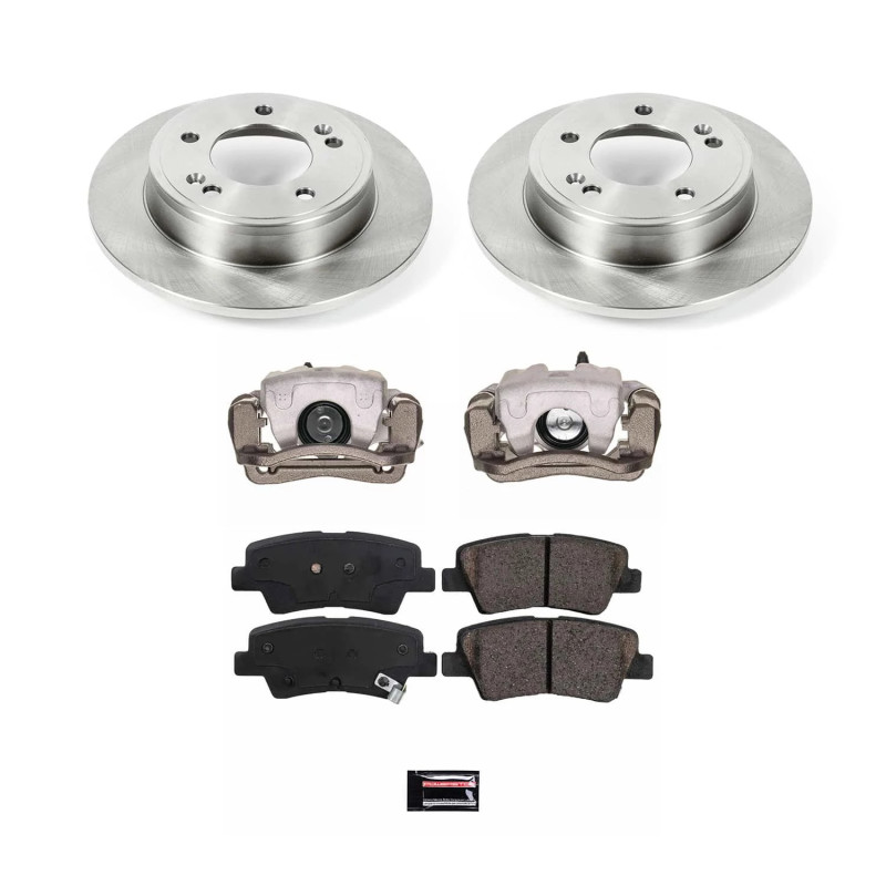 Hyundai Elantra GT Brake Kit - Rear - PowerStop - Autospecialty Rotors + Evolution Ceramic Pads + Non-coated Calipers - `13-`17 Hyundai Elantra GT Brake Kit - Rear - PowerStop - Autospecialty Rotors + Evolution Ceramic Pads + Non-coated Calipers - `13-`17