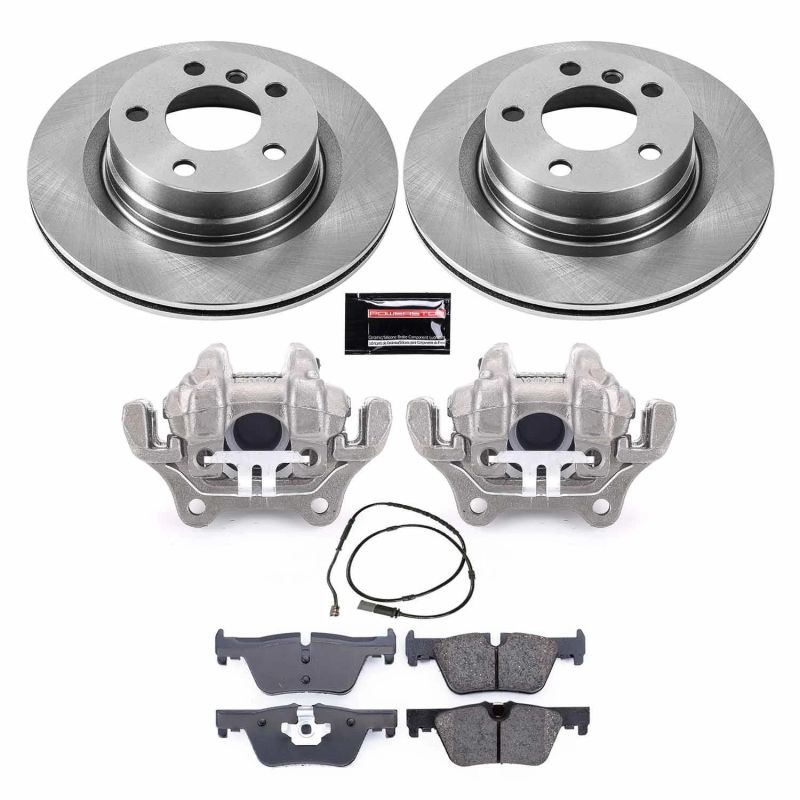 BMW 4 Series Brake Kit - Rear - PowerStop - OE Stock Replacement Low-Dust Ceramic Brake Pad, Rotor and Caliper Kit - `14-`15 BMW 4 Series Brake Kit - Rear - PowerStop - OE Stock Replacement Low-Dust Ceramic Brake Pad, Rotor and Caliper Kit - `14-`15