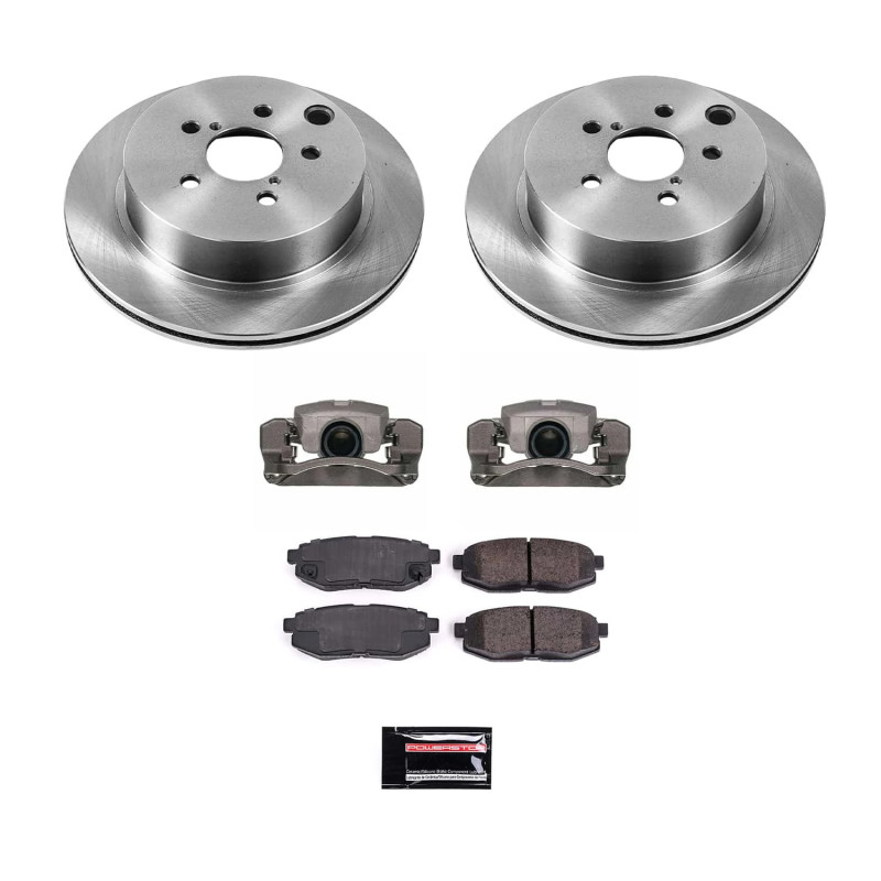 Subaru Forester Brake Kit - Rear - PowerStop - Autospecialty Rotors + Evolution Ceramic Pads + Non-Coated Calipers - `14-`18 Subaru Forester Brake Kit - Rear - PowerStop - Autospecialty Rotors + Evolution Ceramic Pads + Non-Coated Calipers - `14-`18