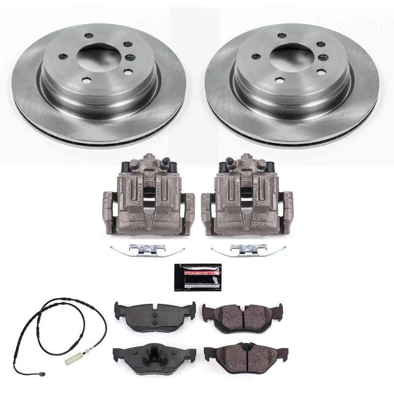 BMW X1 Brake Kit - Rear - PowerStop - Autospecialty Rotors + Evolution Ceramic Pads + Non-Coated Calipers - `13-`15 BMW X1 Brake Kit - Rear - PowerStop - Autospecialty Rotors + Evolution Ceramic Pads + Non-Coated Calipers - `13-`15