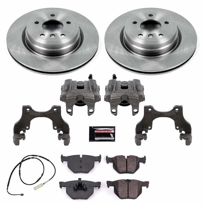 BMW X1 Brake Kit - Rear - PowerStop - Autospecialty Rotors + Evolution Ceramic Pads + Non-coated Replacement Calipers - `13-`15 BMW X1 Brake Kit - Rear - PowerStop - Autospecialty Rotors + Evolution Ceramic Pads + Non-coated Replacement Calipers - `13-`15
