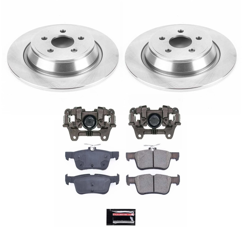 Lincoln MKX Brake Kit - Rear - PowerStop - Autospecialty Rotors + Evolution Ceramic Pads + Non-coated Calipers - `16-`18 Lincoln MKX Brake Kit - Rear - PowerStop - Autospecialty Rotors + Evolution Ceramic Pads + Non-coated Calipers - `16-`18